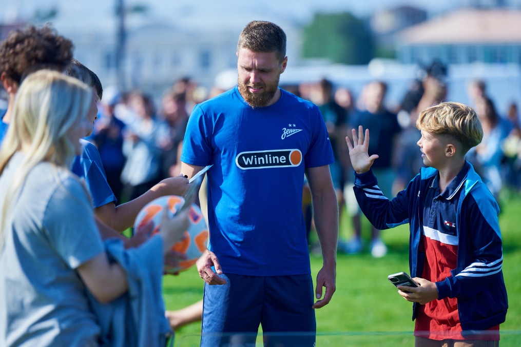 Открытая тренировка «Зенита» в Александровском саду