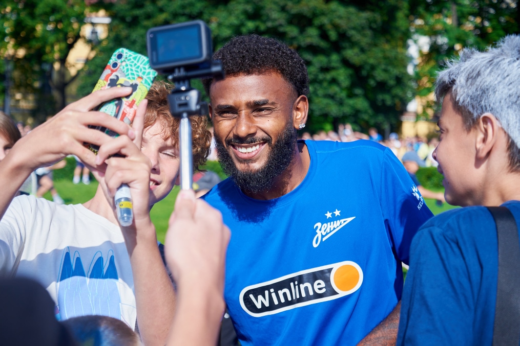 Открытая тренировка «Зенита» в Александровском саду