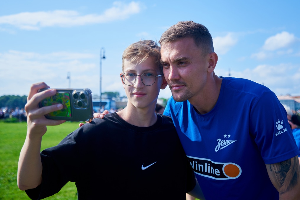 Открытая тренировка «Зенита» в Александровском саду