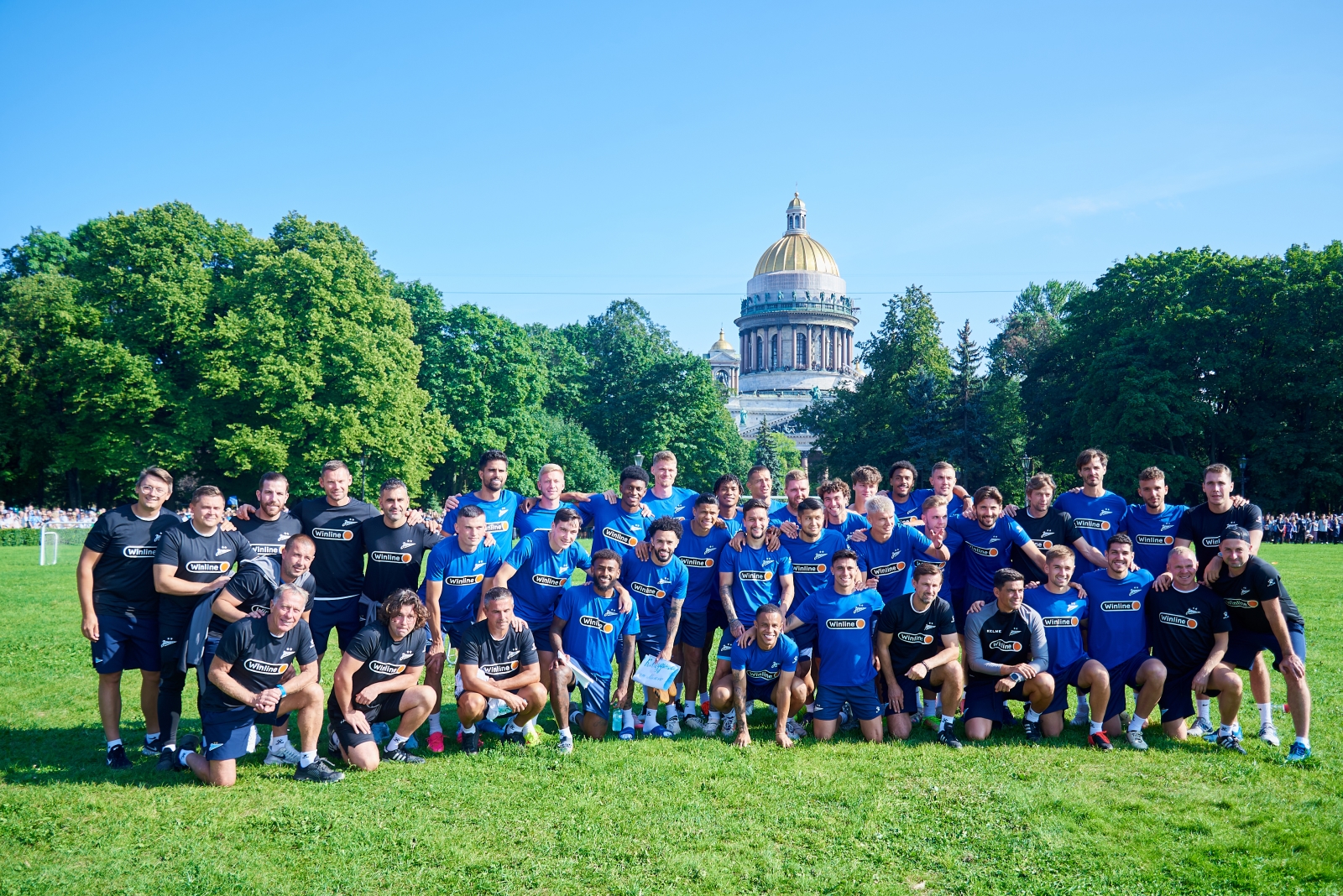 Открытая тренировка «Зенита» в Александровском саду