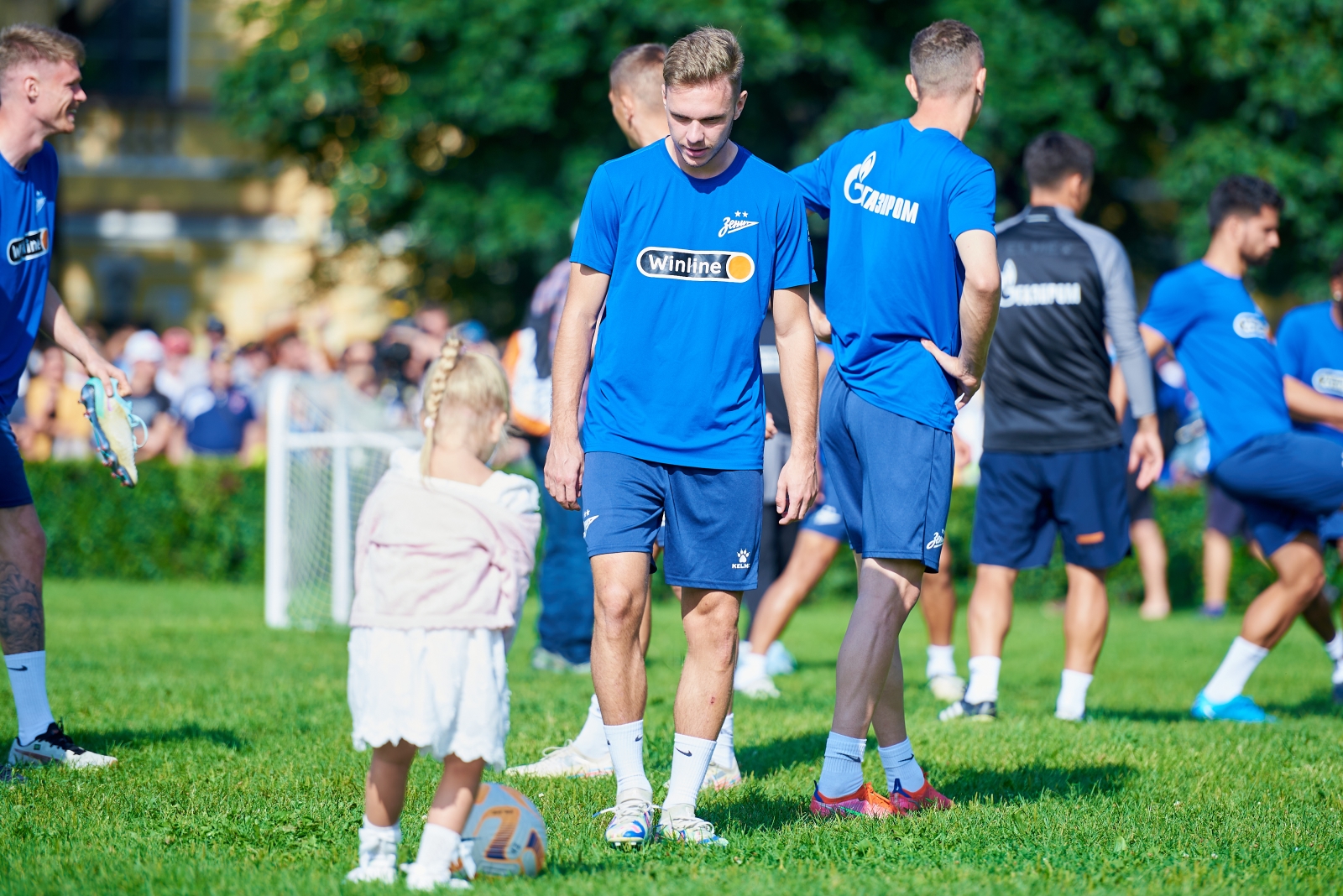 Открытая тренировка «Зенита» в Александровском саду