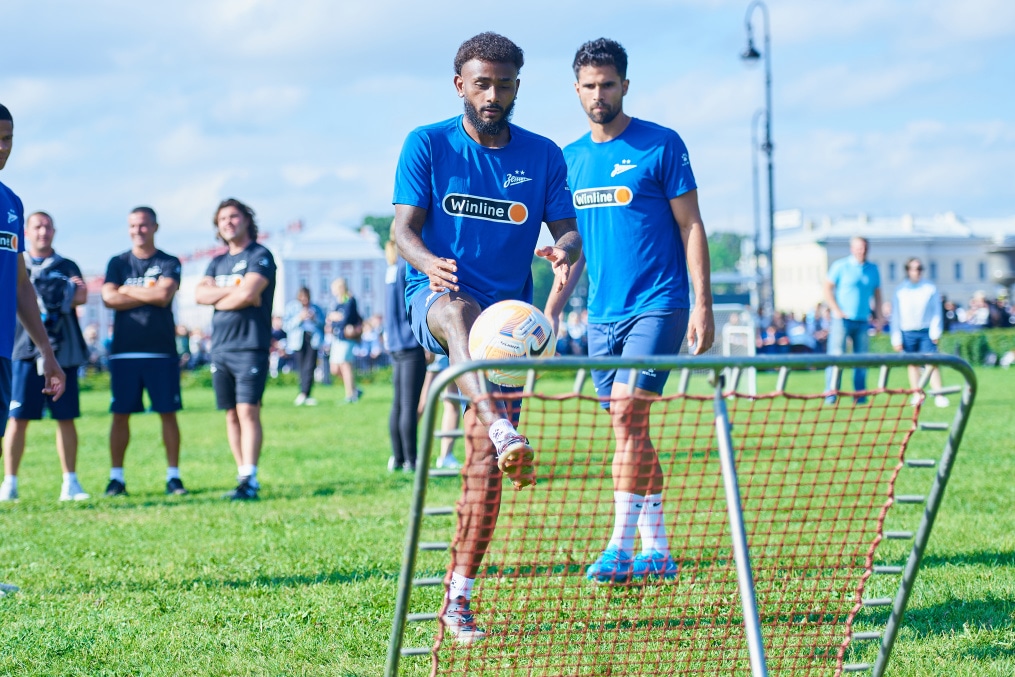 Открытая тренировка «Зенита» в Александровском саду