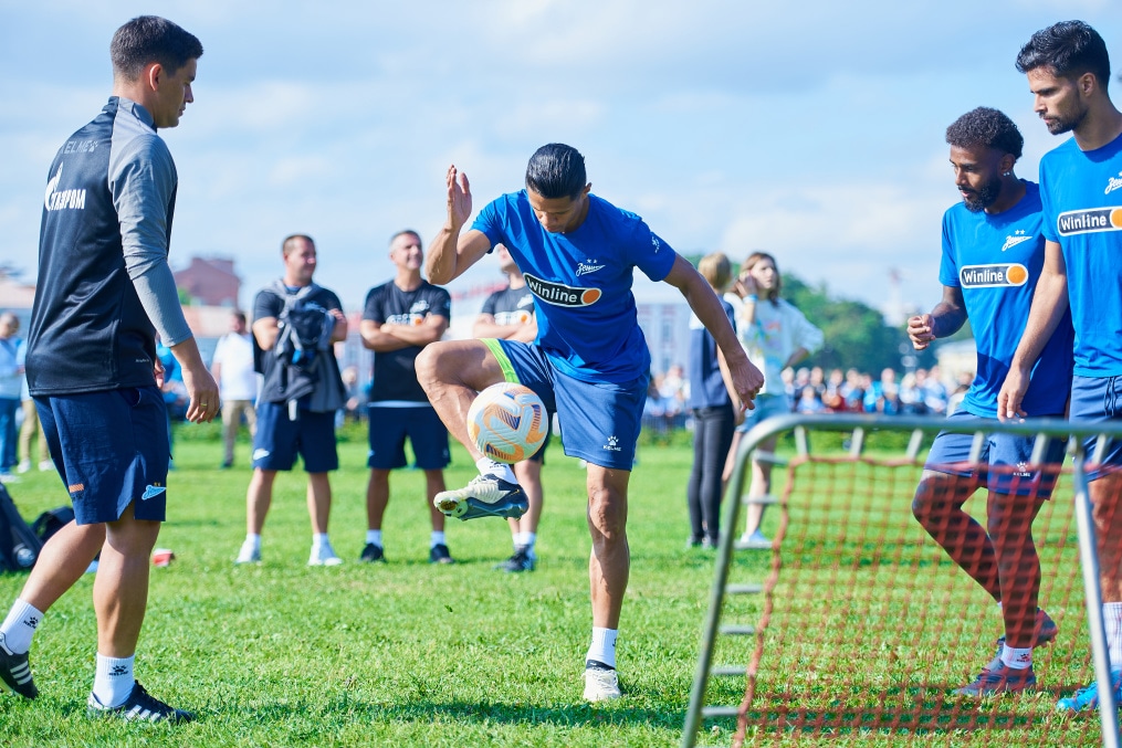 Открытая тренировка «Зенита» в Александровском саду