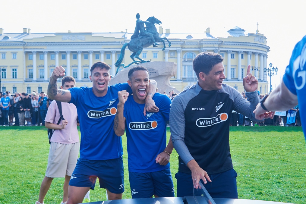 Открытая тренировка «Зенита» в Александровском саду