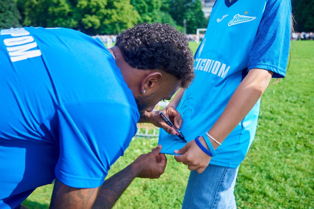 Открытая тренировка «Зенита» в Александровском саду