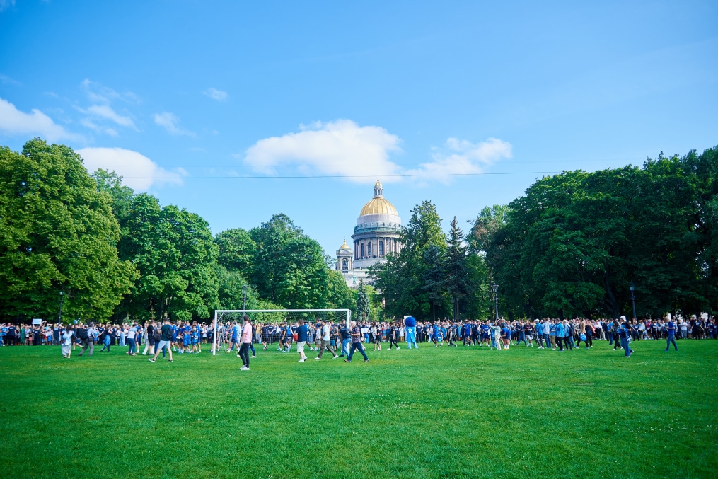 Открытая тренировка «Зенита» в Александровском саду