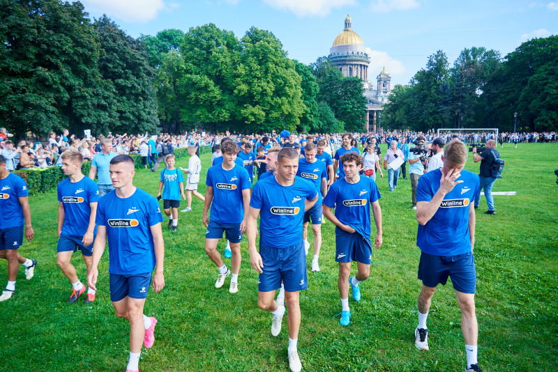 Открытая тренировка «Зенита» в Александровском саду