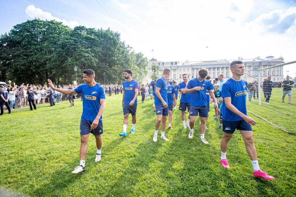 Открытая тренировка «Зенита» в Александровском саду