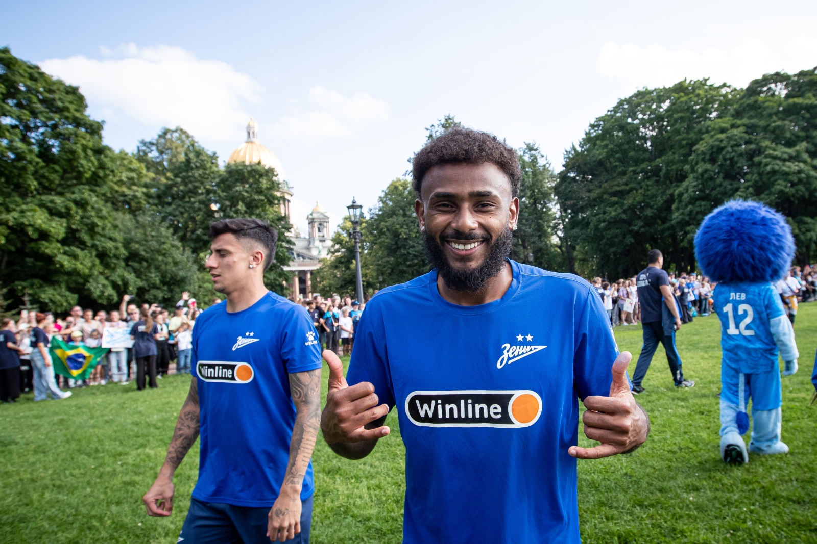 Открытая тренировка «Зенита» в Александровском саду