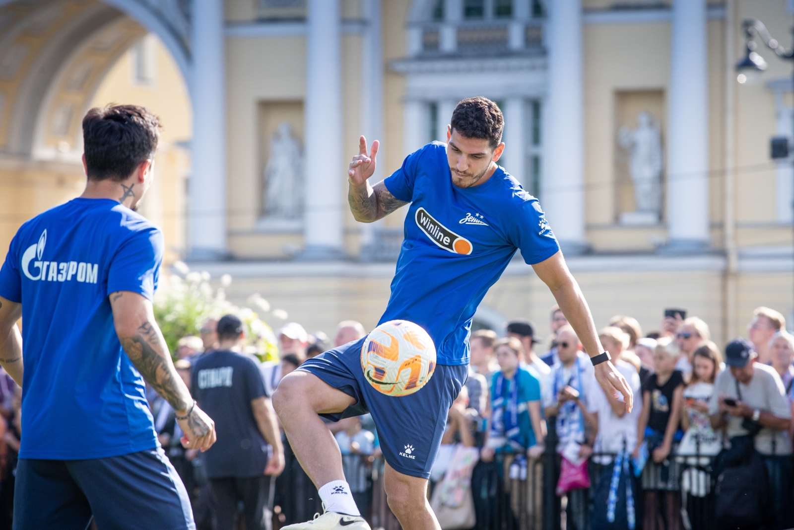 Открытая тренировка «Зенита» в Александровском саду