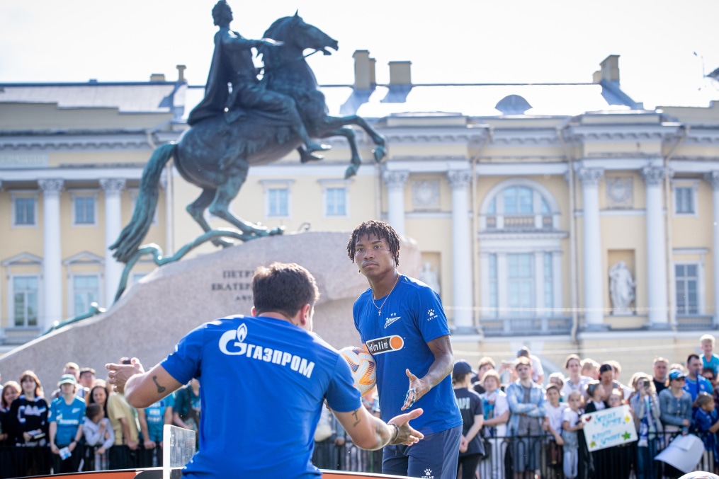 Открытая тренировка «Зенита» в Александровском саду
