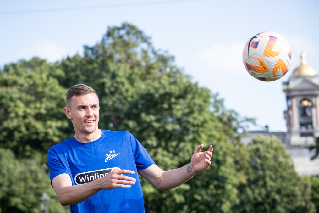 Открытая тренировка «Зенита» в Александровском саду