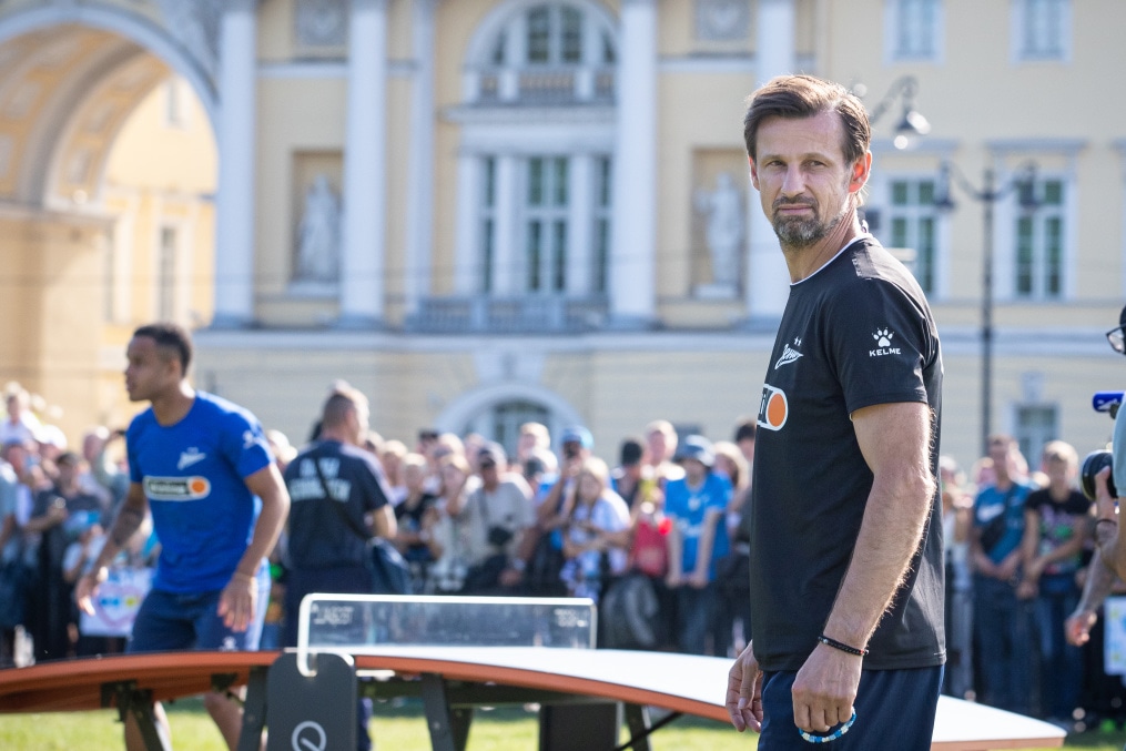 Открытая тренировка «Зенита» в Александровском саду