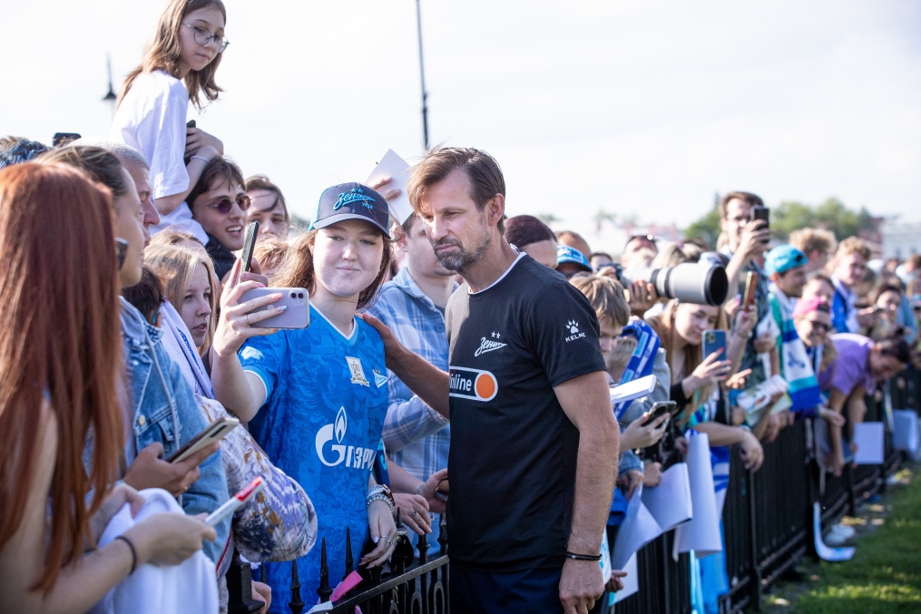 Открытая тренировка «Зенита» в Александровском саду