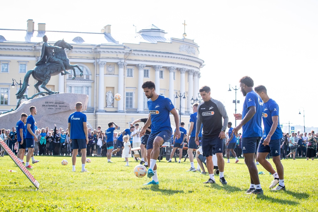 Открытая тренировка «Зенита» в Александровском саду