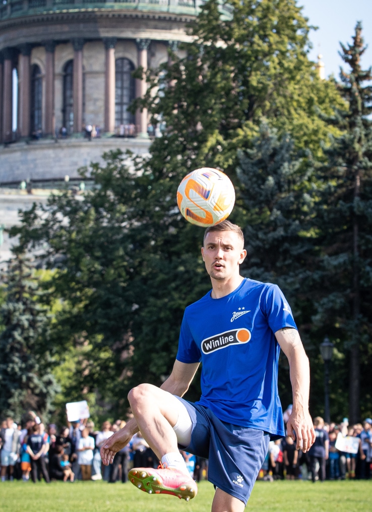 Открытая тренировка «Зенита» в Александровском саду