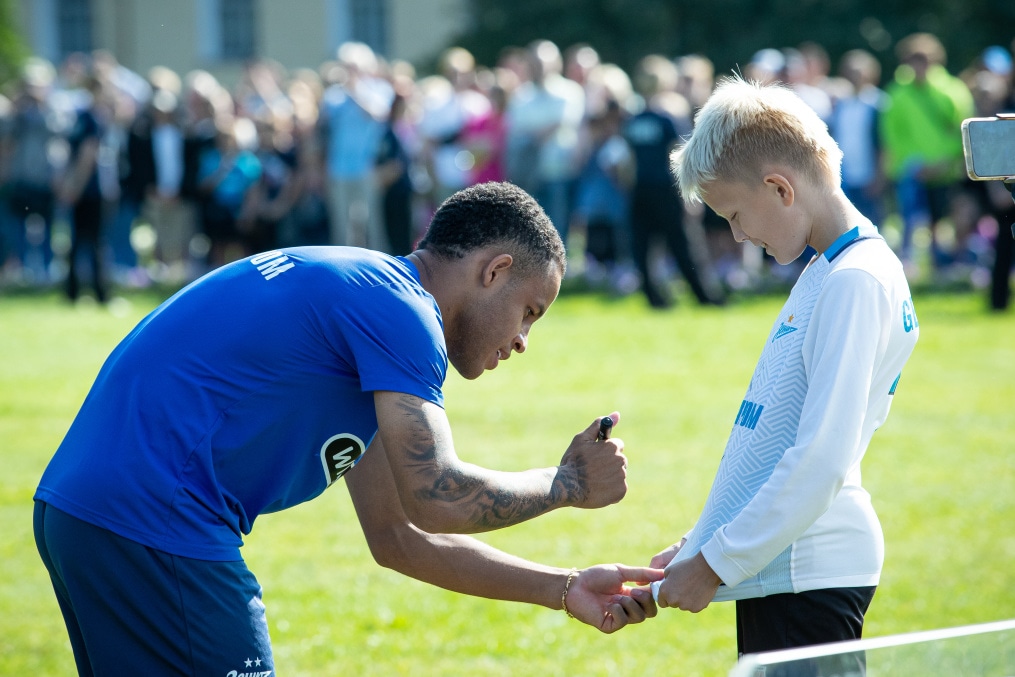 Открытая тренировка «Зенита» в Александровском саду