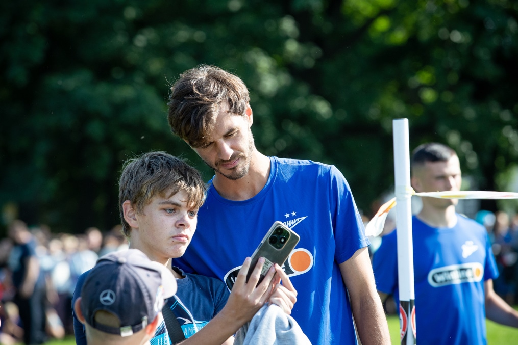 Открытая тренировка «Зенита» в Александровском саду