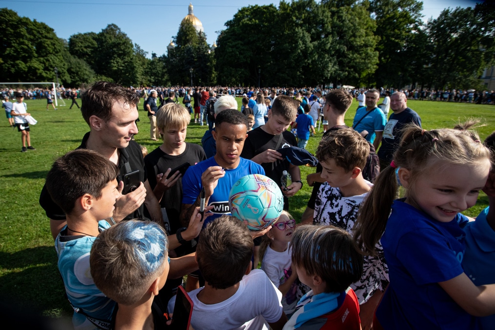 Открытая тренировка «Зенита» в Александровском саду