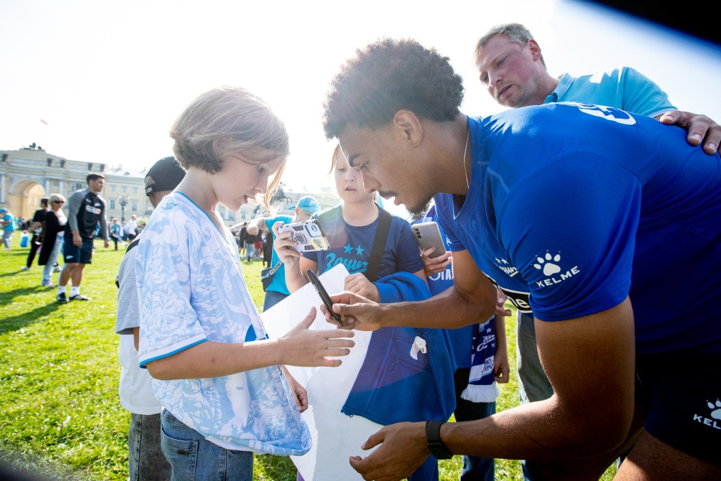 Открытая тренировка «Зенита» в Александровском саду