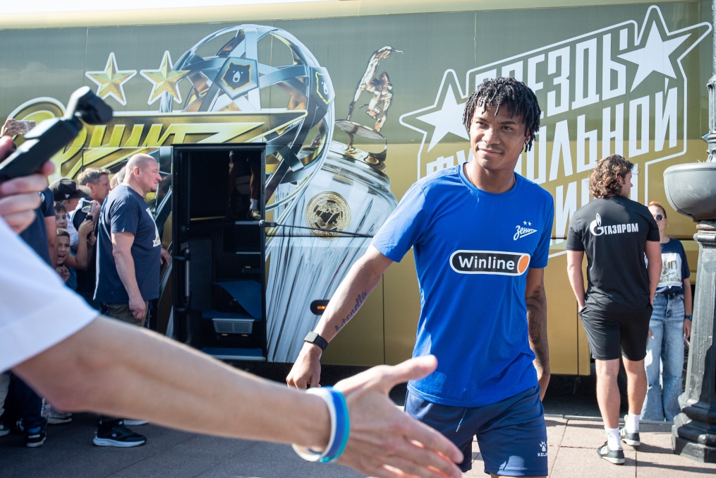 Открытая тренировка «Зенита» в Александровском саду