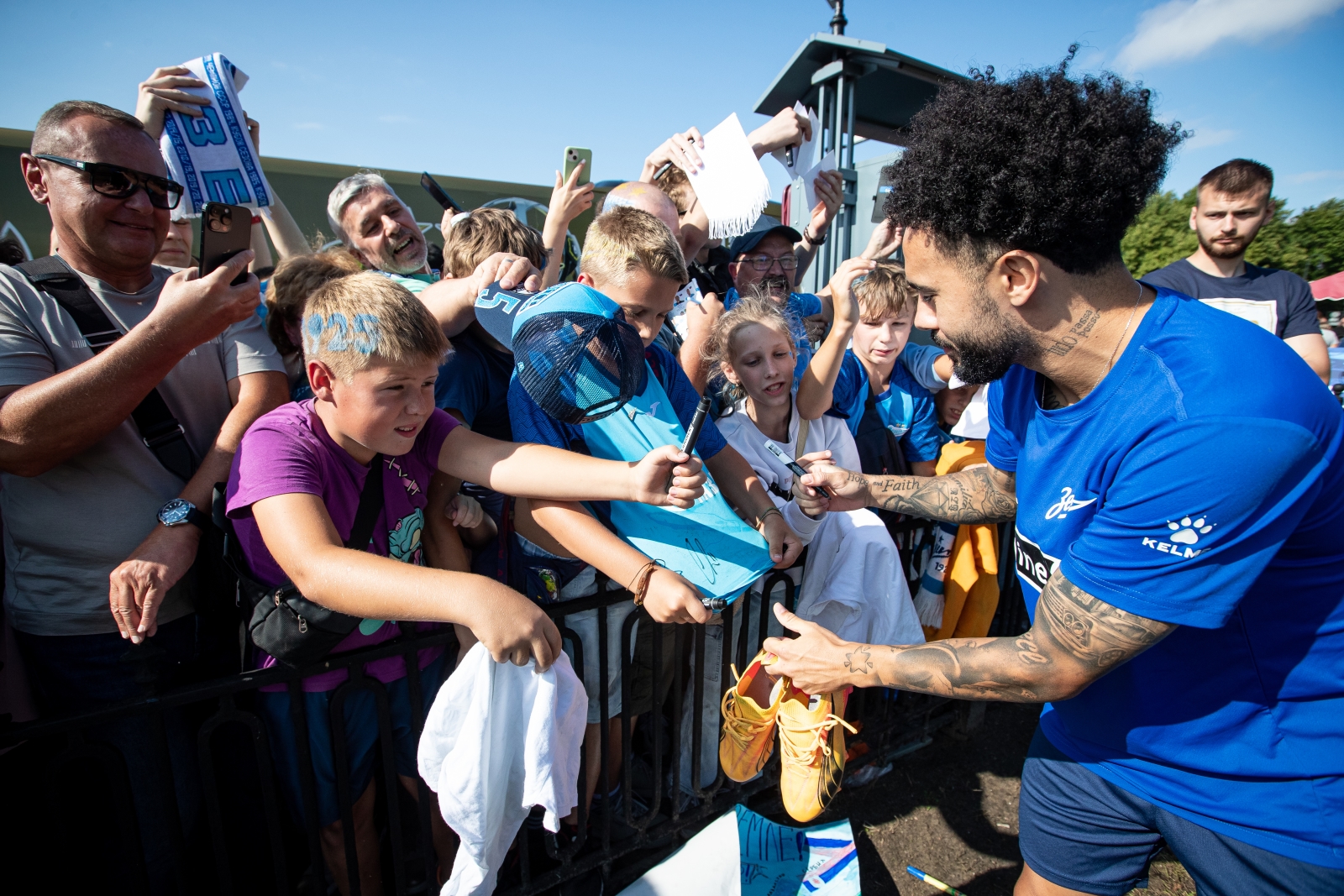 Открытая тренировка «Зенита» в Александровском саду