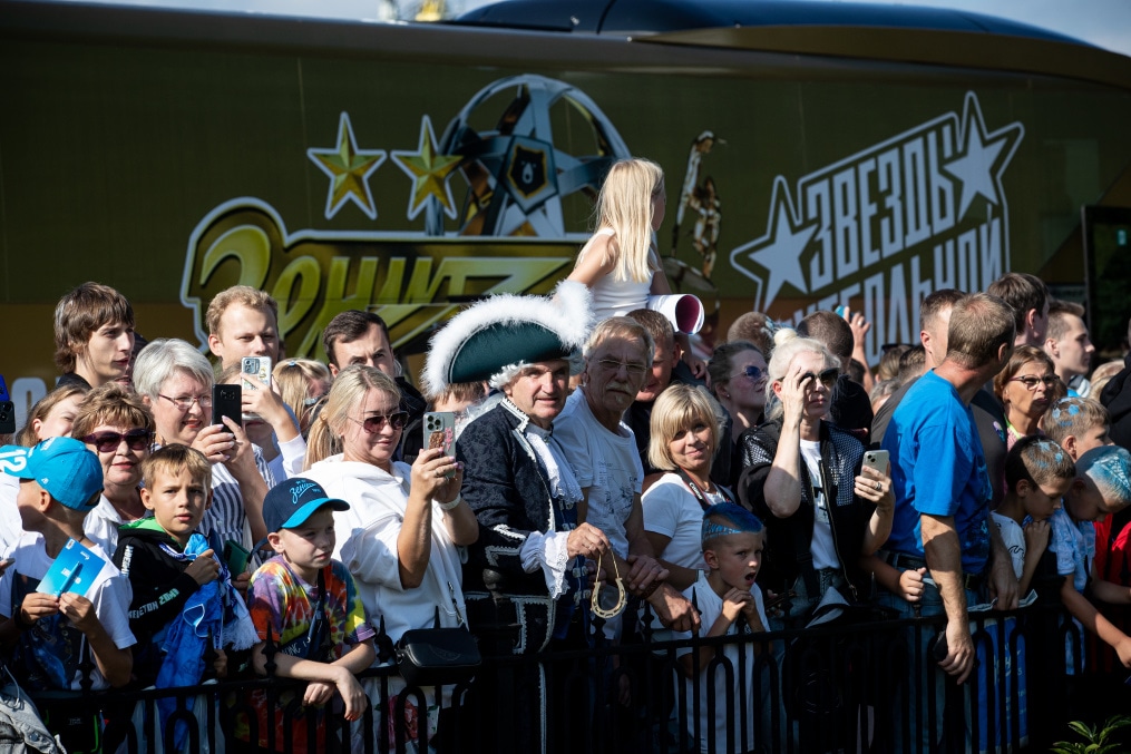 Открытая тренировка «Зенита» в Александровском саду