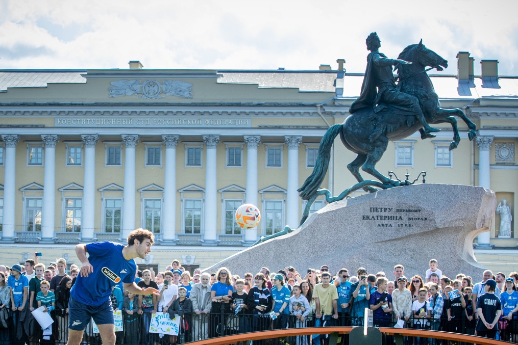 Открытая тренировка «Зенита» в Александровском саду