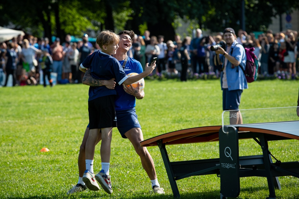 Открытая тренировка «Зенита» в Александровском саду