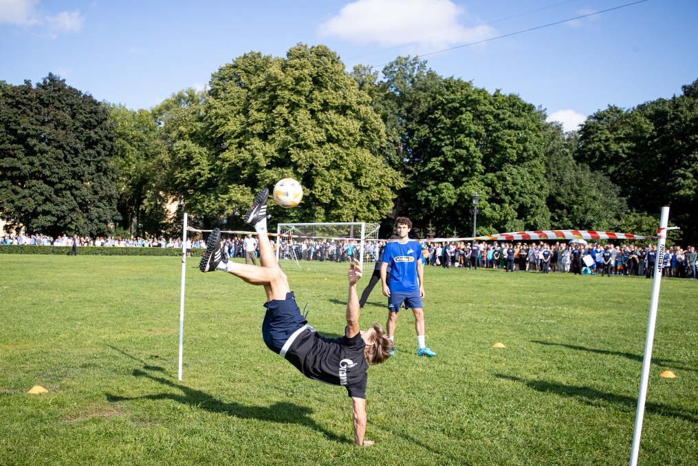 Открытая тренировка «Зенита» в Александровском саду