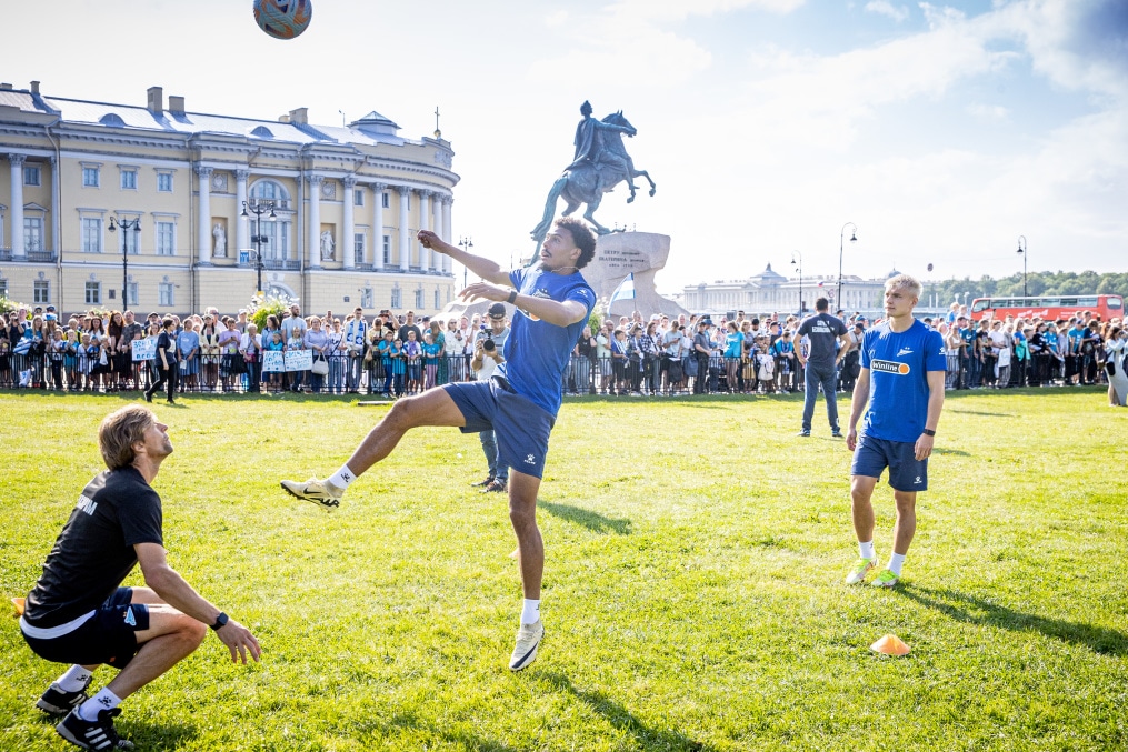 Открытая тренировка «Зенита» в Александровском саду