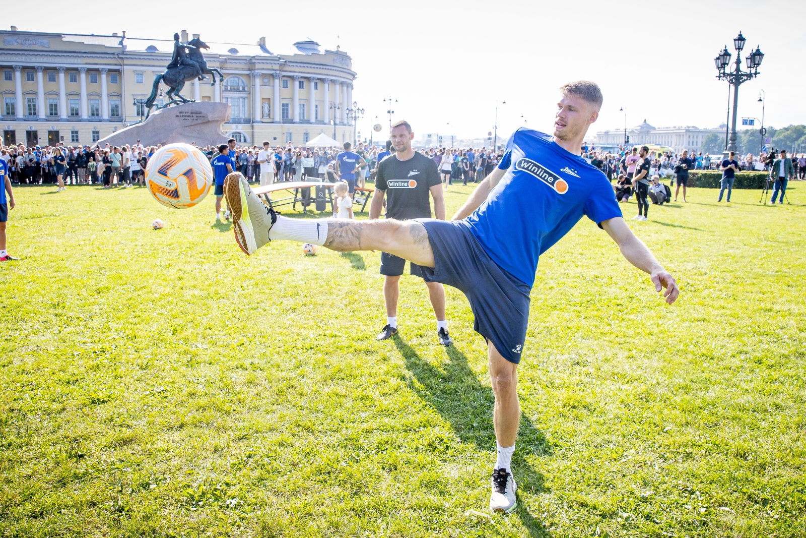 Открытая тренировка «Зенита» в Александровском саду