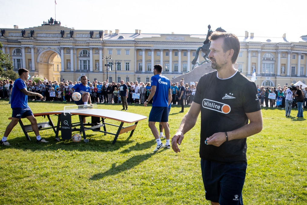 Открытая тренировка «Зенита» в Александровском саду