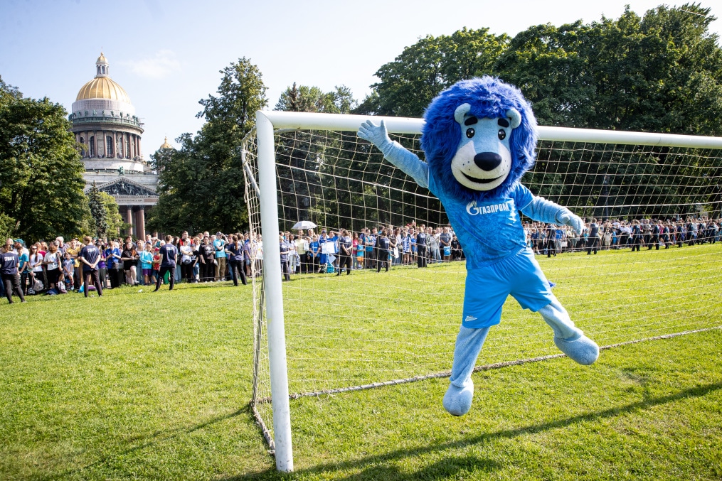 Открытая тренировка «Зенита» в Александровском саду