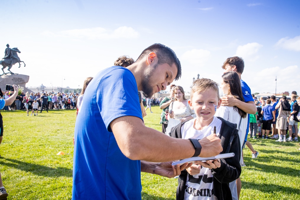 Открытая тренировка «Зенита» в Александровском саду