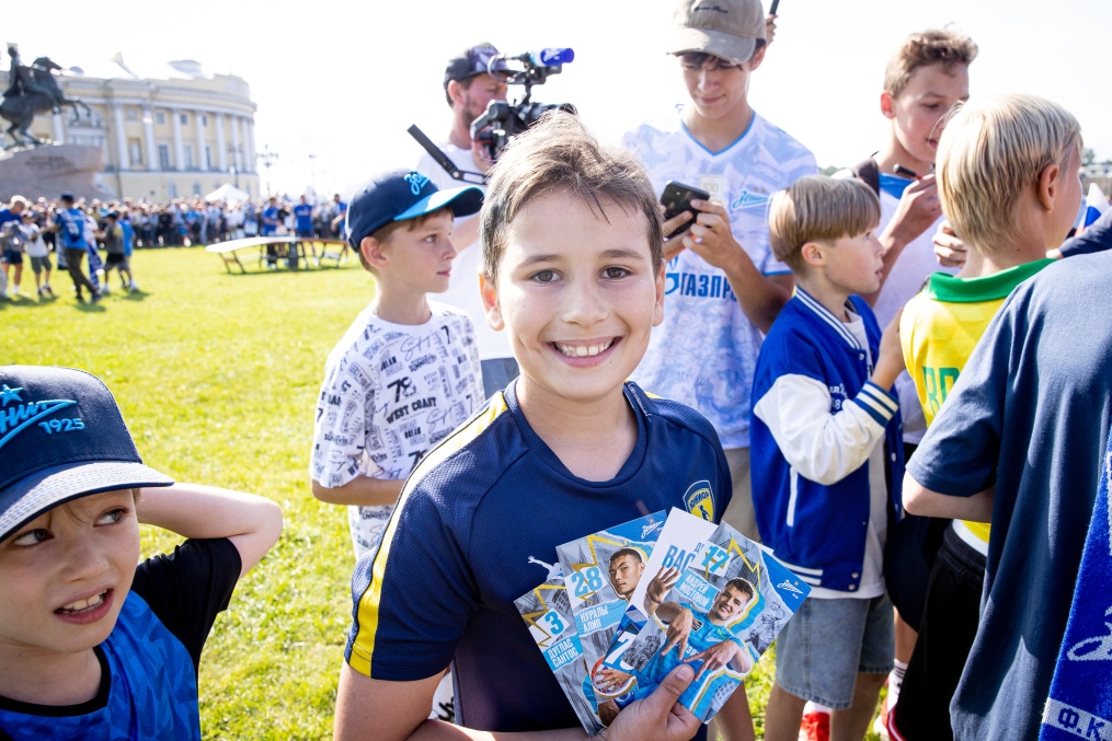 Открытая тренировка «Зенита» в Александровском саду