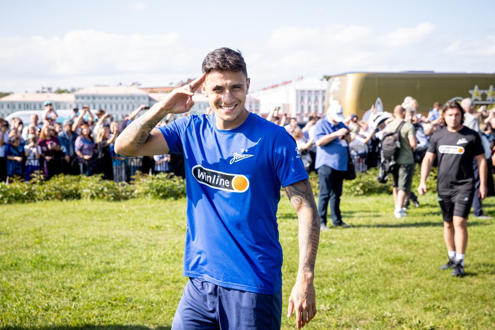 Открытая тренировка «Зенита» в Александровском саду