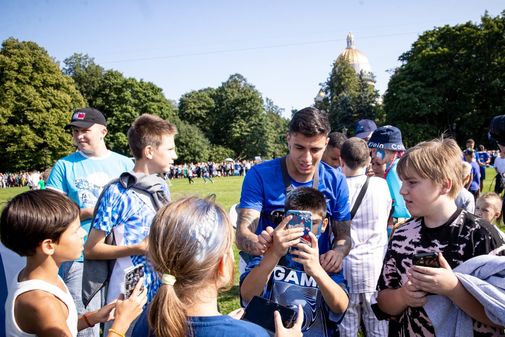 Открытая тренировка «Зенита» в Александровском саду