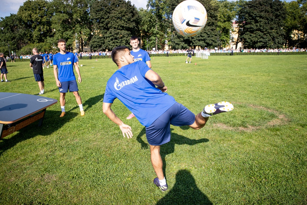Открытая тренировка «Зенита» в Александровском саду