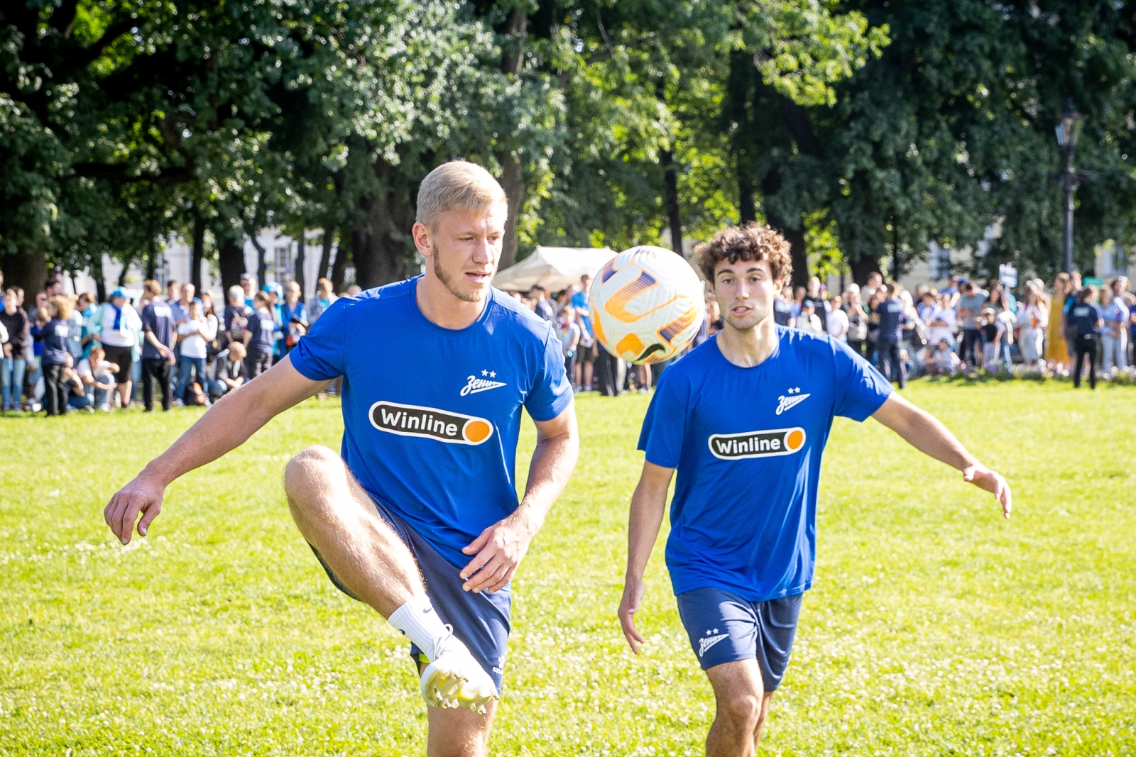 Открытая тренировка «Зенита» в Александровском саду