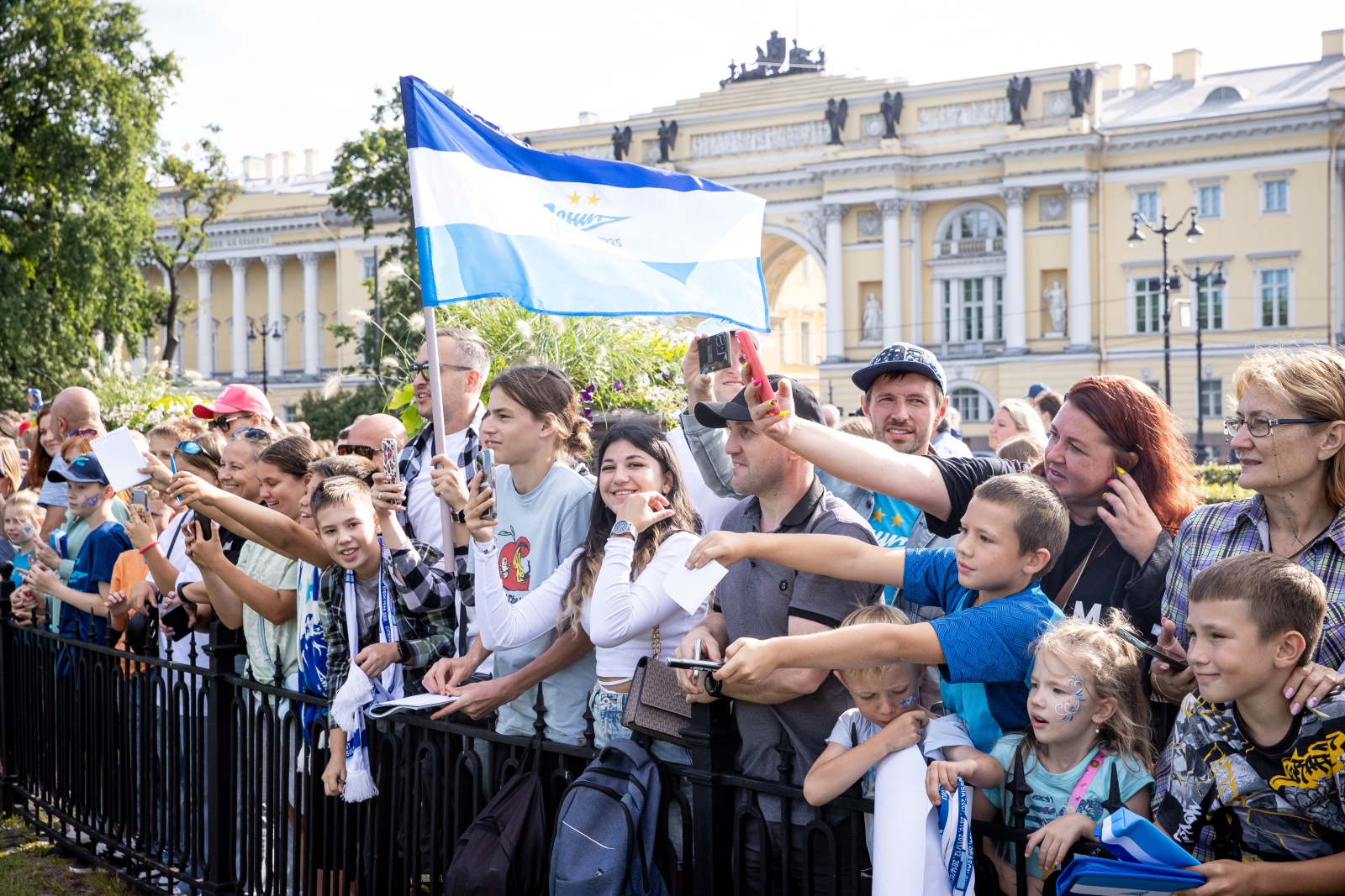 Открытая тренировка «Зенита» в Александровском саду