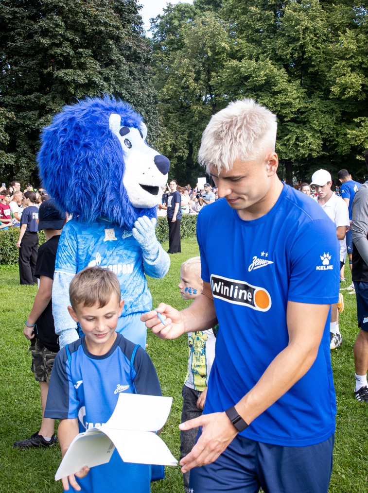 Открытая тренировка «Зенита» в Александровском саду