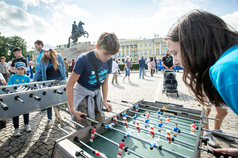 Открытая тренировка «Зенита» в Александровском саду