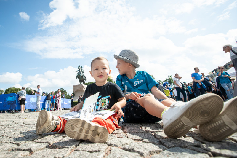 Открытая тренировка «Зенита» в Александровском саду