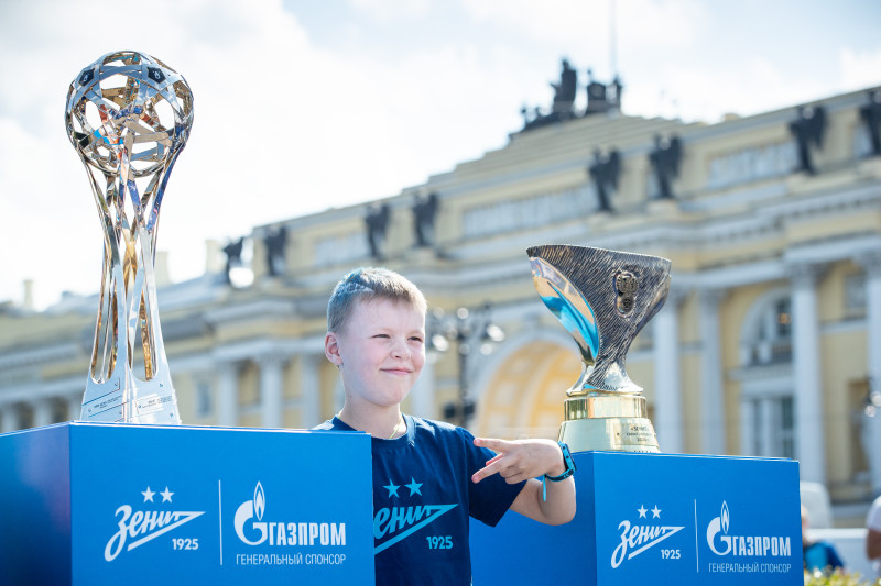 Открытая тренировка «Зенита» в Александровском саду