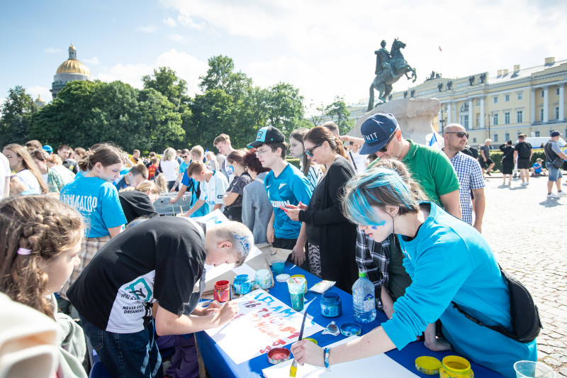 Открытая тренировка «Зенита» в Александровском саду