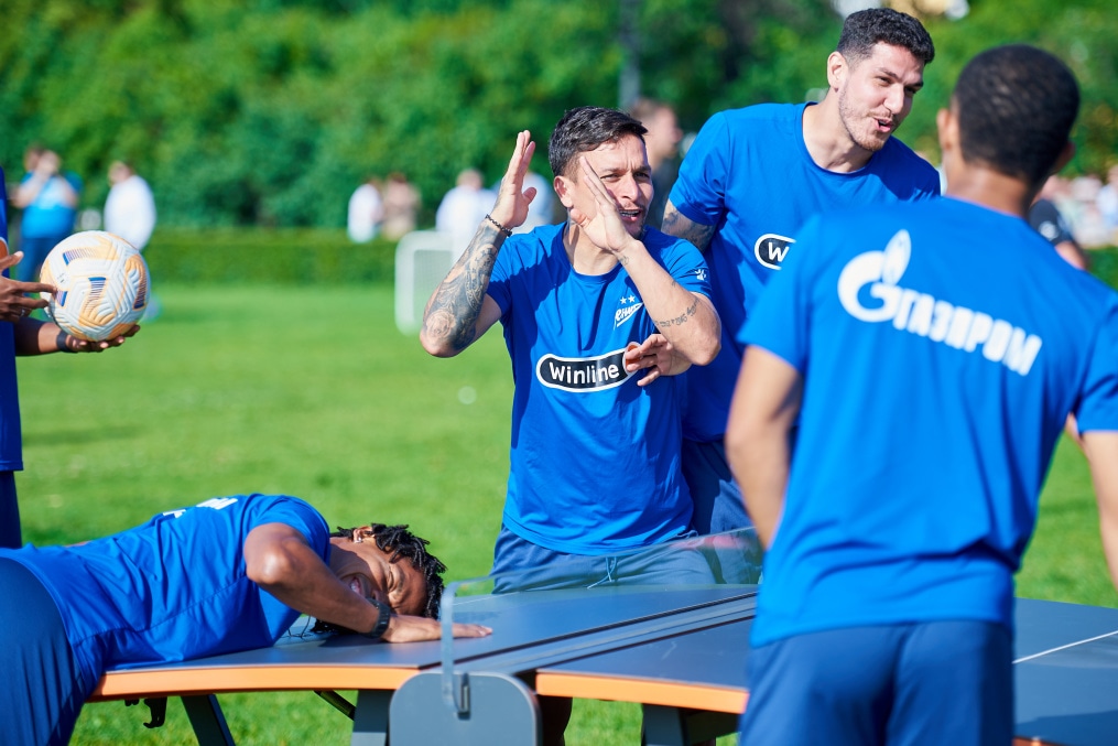 Открытая тренировка «Зенита» в Александровском саду