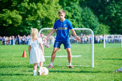 Zenit's open training session in the Alexander Garden
