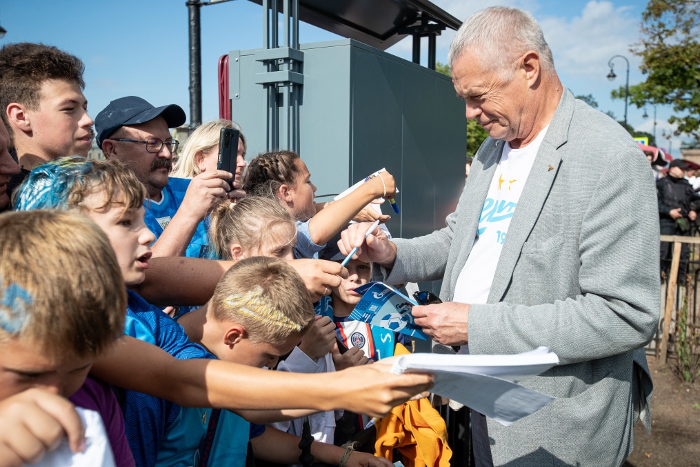 Открытая тренировка «Зенита» в Александровском саду