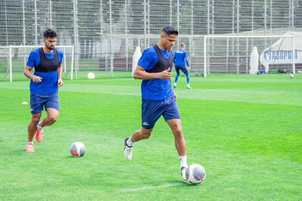 Тренировка «Зенита» перед матчем с «Рубином»